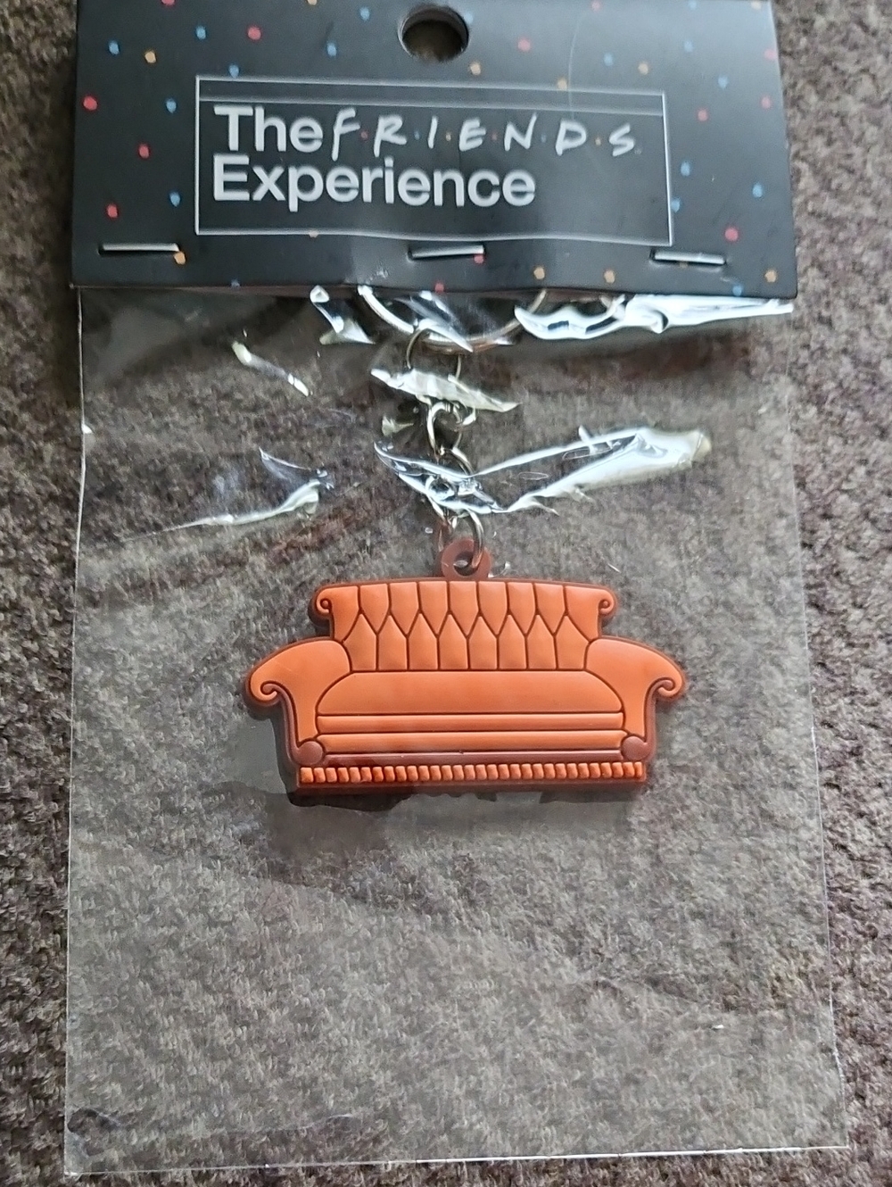 Orange Couch Keychain